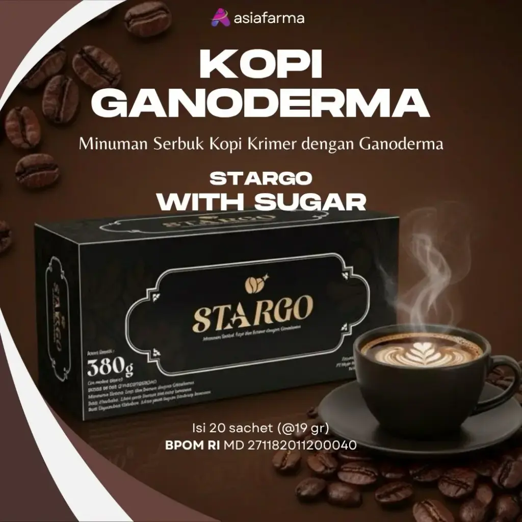 Kopi Ganoderma Stargo With Sugar Gula Aren 1box isi 20pcs